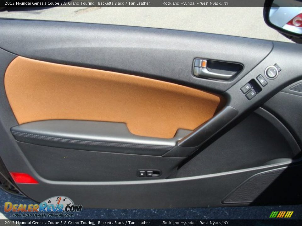 2013 Hyundai Genesis Coupe 3.8 Grand Touring Becketts Black / Tan Leather Photo #7