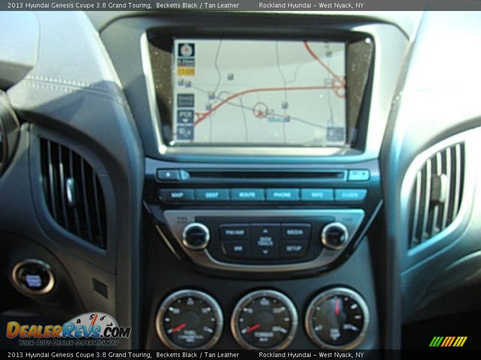 2013 Hyundai Genesis Coupe 3.8 Grand Touring Becketts Black / Tan Leather Photo #14