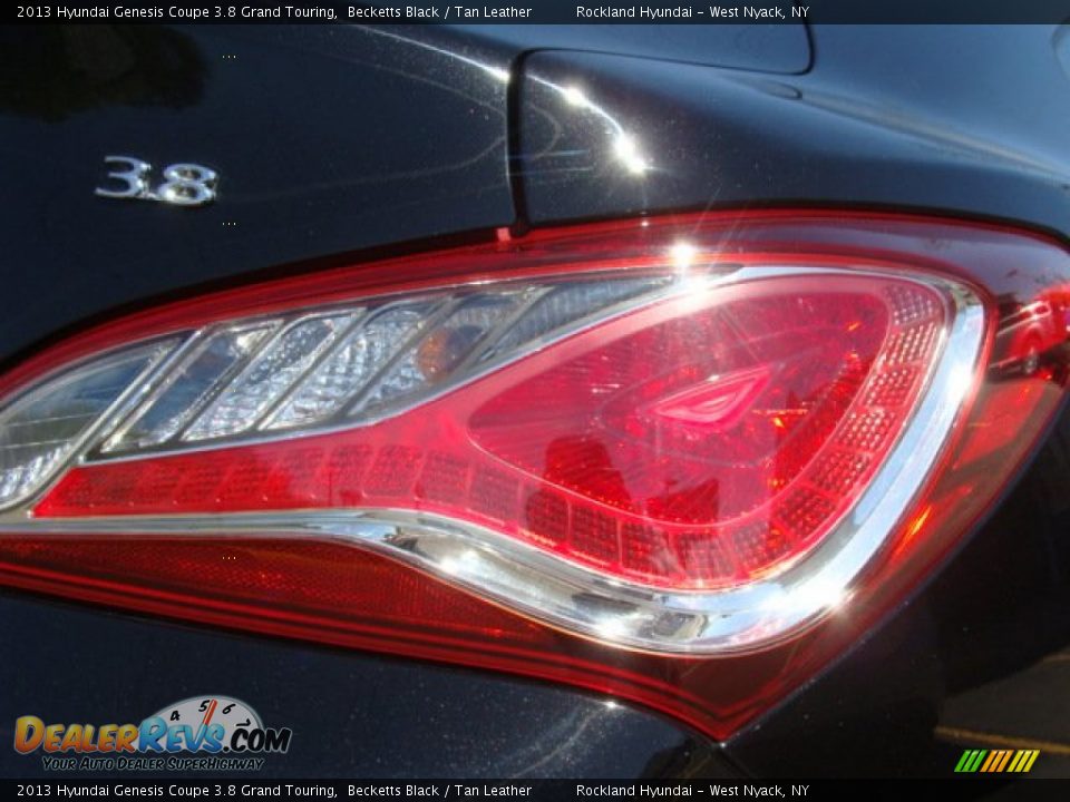 2013 Hyundai Genesis Coupe 3.8 Grand Touring Becketts Black / Tan Leather Photo #18
