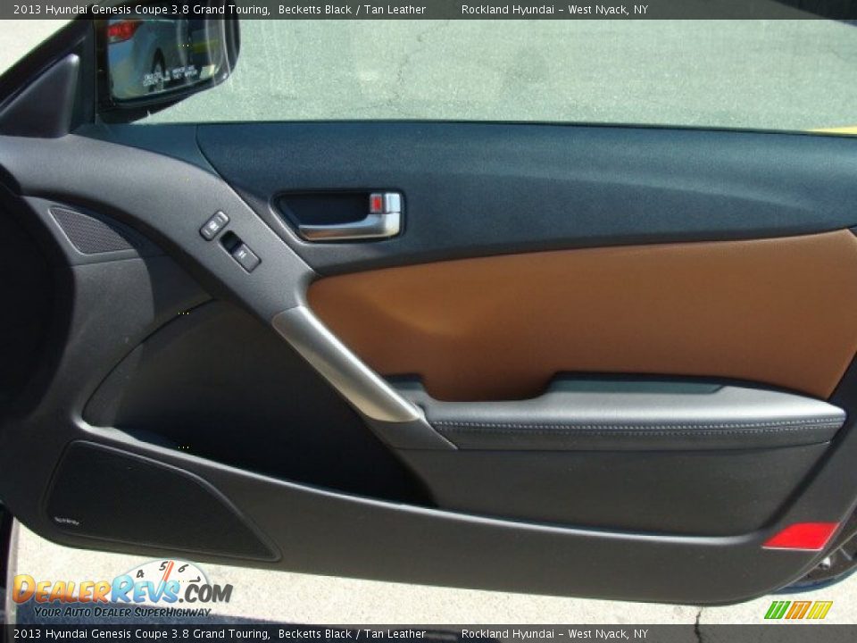 2013 Hyundai Genesis Coupe 3.8 Grand Touring Becketts Black / Tan Leather Photo #19