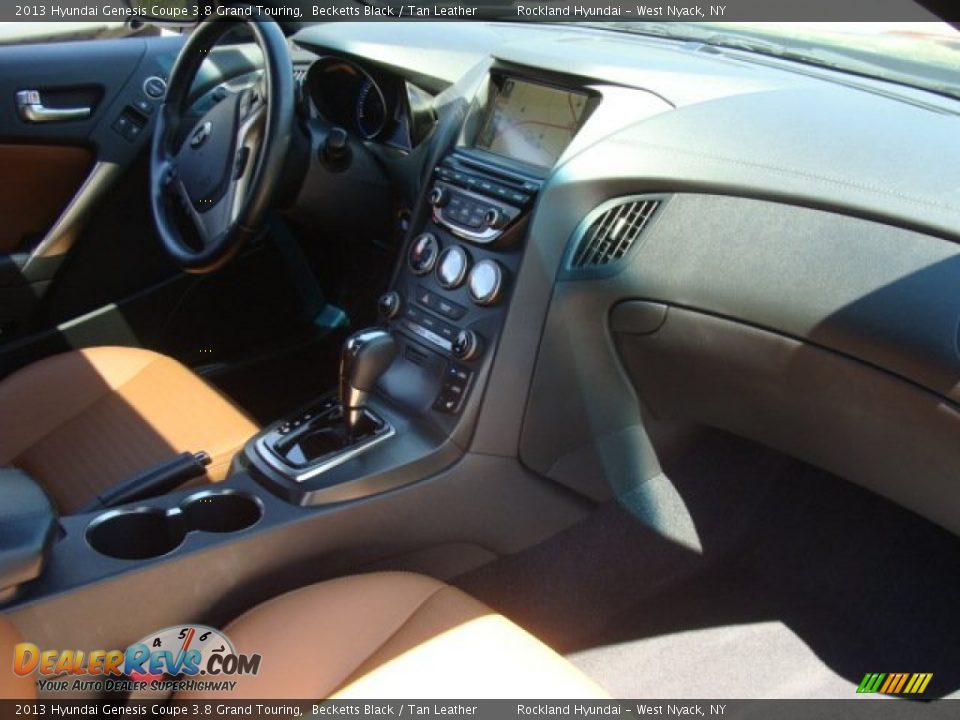 2013 Hyundai Genesis Coupe 3.8 Grand Touring Becketts Black / Tan Leather Photo #20