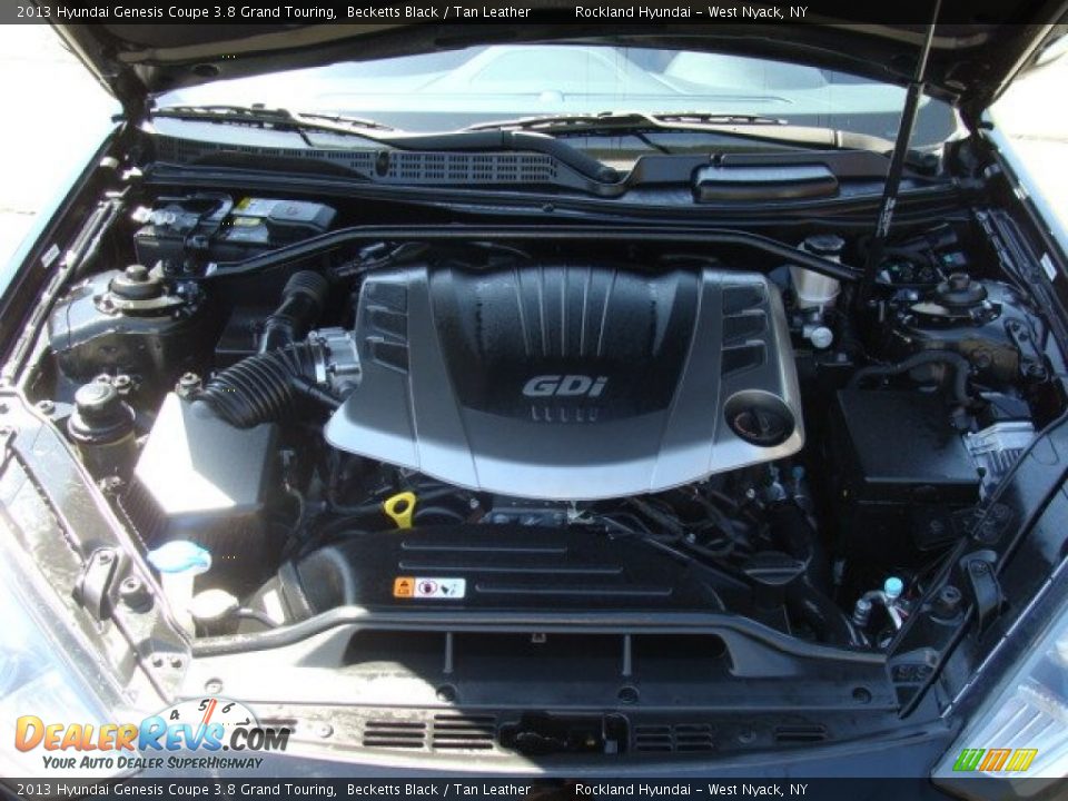 2013 Hyundai Genesis Coupe 3.8 Grand Touring Becketts Black / Tan Leather Photo #25