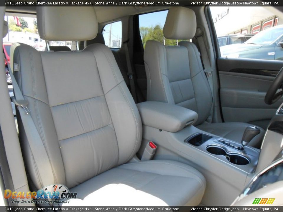 2011 Jeep Grand Cherokee Laredo X Package 4x4 Stone White / Dark Graystone/Medium Graystone Photo #14