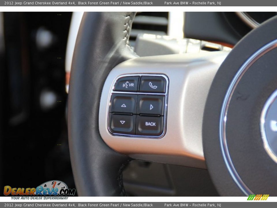 2012 Jeep Grand Cherokee Overland 4x4 Black Forest Green Pearl / New Saddle/Black Photo #17