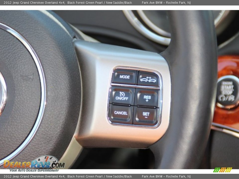 2012 Jeep Grand Cherokee Overland 4x4 Black Forest Green Pearl / New Saddle/Black Photo #18