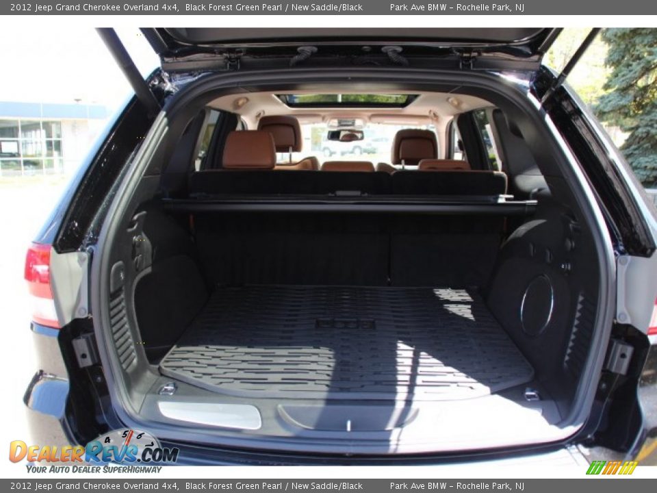 2012 Jeep Grand Cherokee Overland 4x4 Black Forest Green Pearl / New Saddle/Black Photo #21