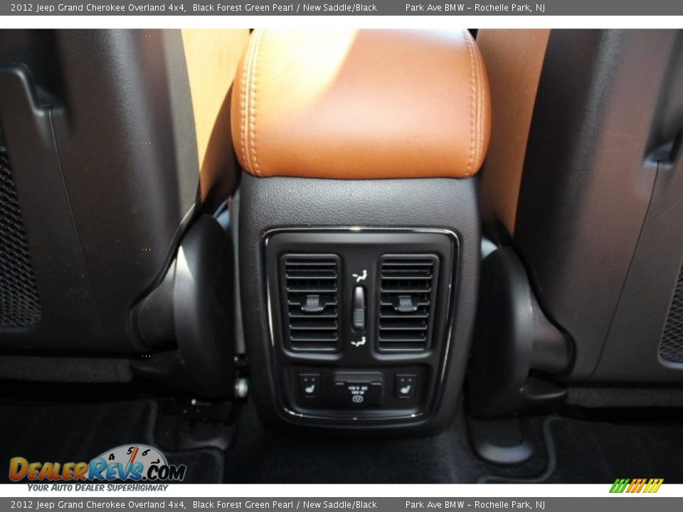 2012 Jeep Grand Cherokee Overland 4x4 Black Forest Green Pearl / New Saddle/Black Photo #25