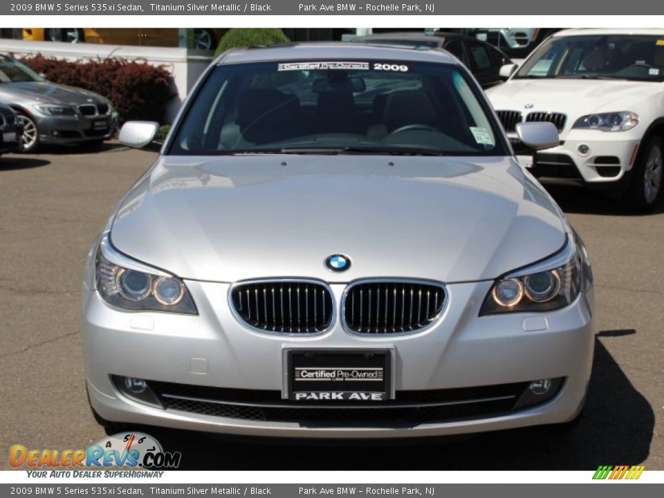 2009 BMW 5 Series 535xi Sedan Titanium Silver Metallic / Black Photo #2