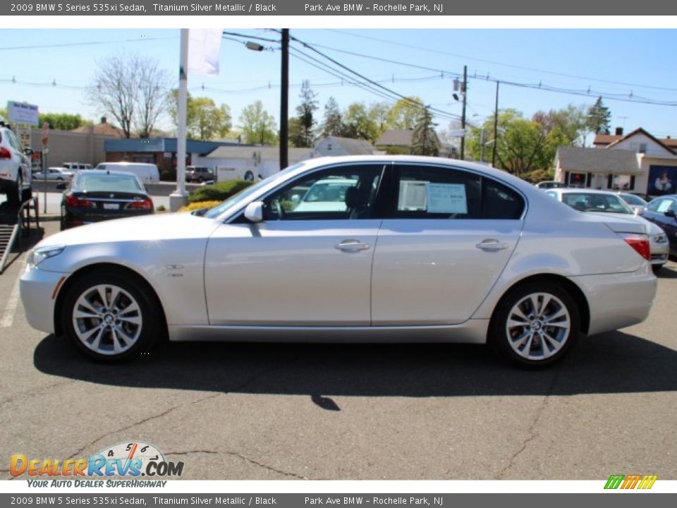 2009 BMW 5 Series 535xi Sedan Titanium Silver Metallic / Black Photo #8