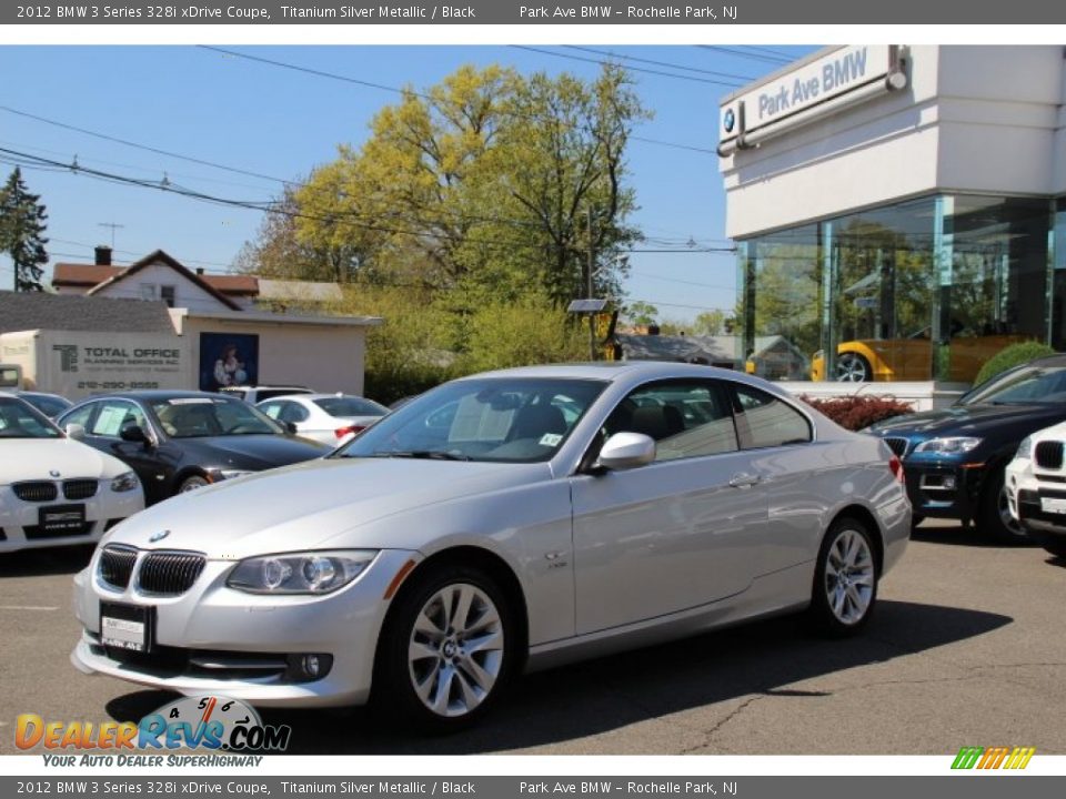 2012 BMW 3 Series 328i xDrive Coupe Titanium Silver Metallic / Black Photo #1