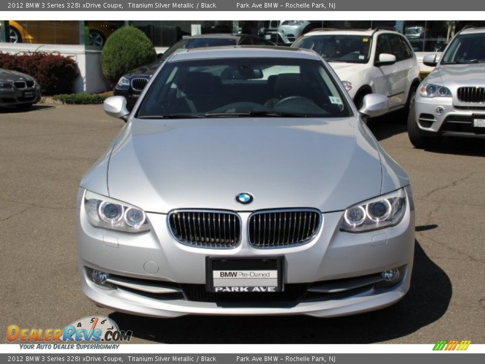 2012 BMW 3 Series 328i xDrive Coupe Titanium Silver Metallic / Black Photo #2