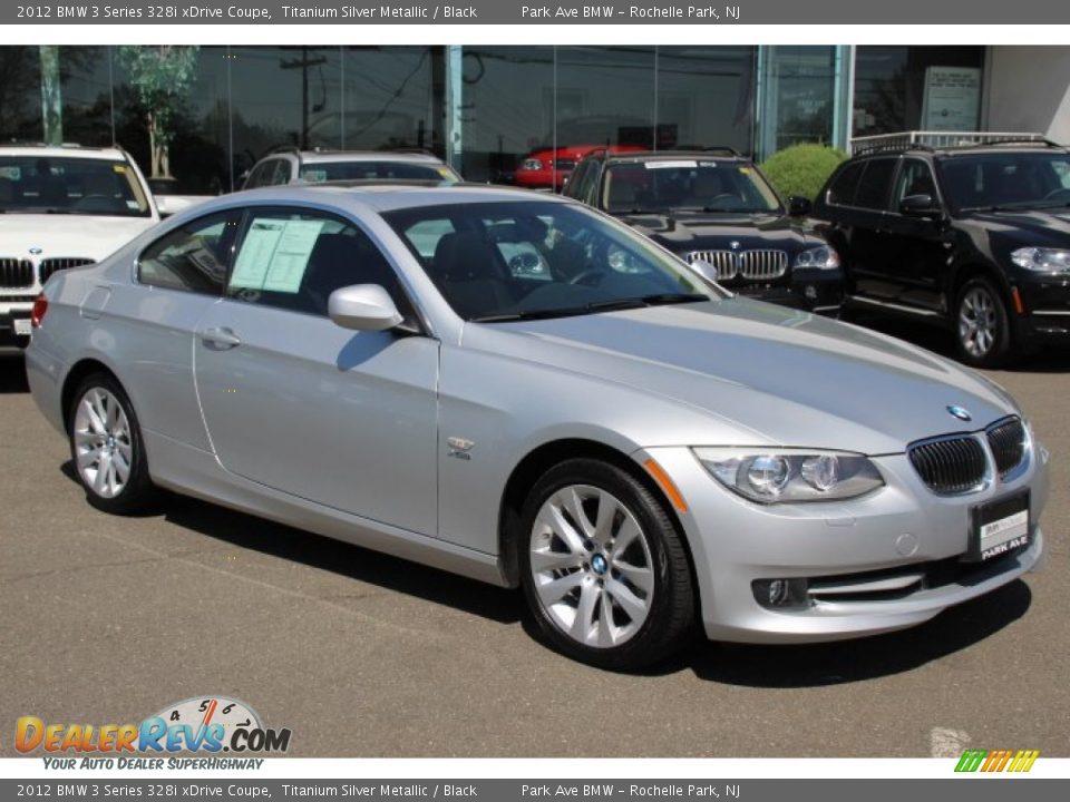 2012 BMW 3 Series 328i xDrive Coupe Titanium Silver Metallic / Black Photo #3