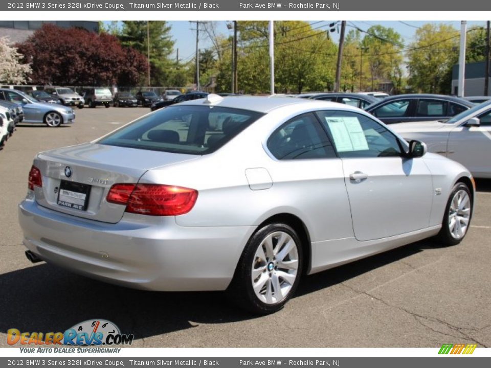 2012 BMW 3 Series 328i xDrive Coupe Titanium Silver Metallic / Black Photo #5