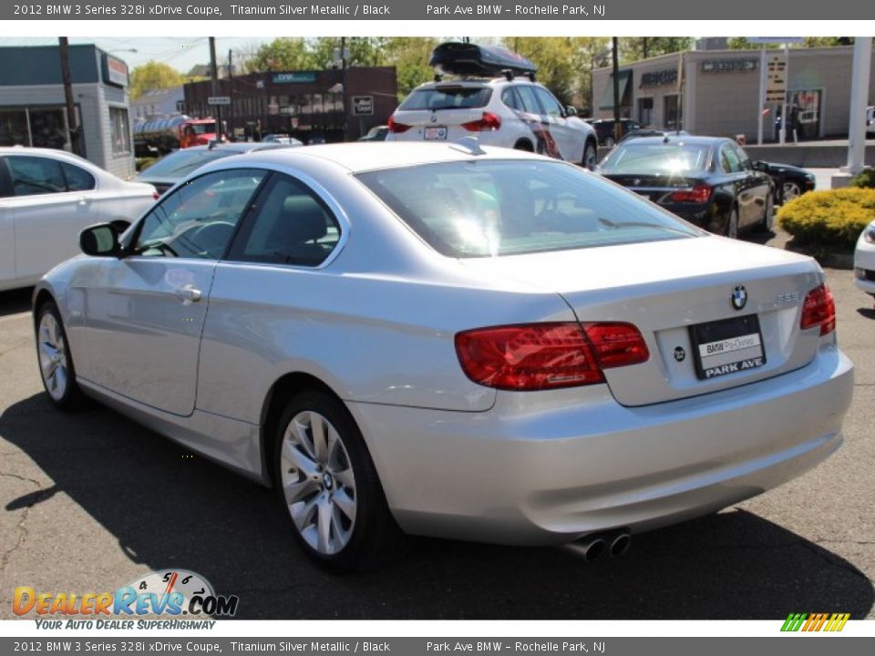 2012 BMW 3 Series 328i xDrive Coupe Titanium Silver Metallic / Black Photo #7