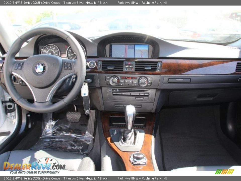 2012 BMW 3 Series 328i xDrive Coupe Titanium Silver Metallic / Black Photo #13