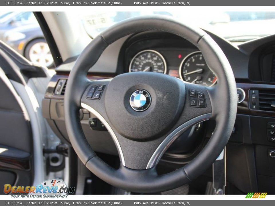 2012 BMW 3 Series 328i xDrive Coupe Titanium Silver Metallic / Black Photo #16