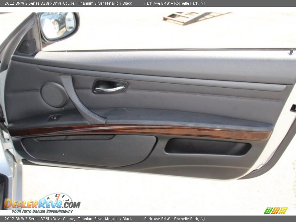 2012 BMW 3 Series 328i xDrive Coupe Titanium Silver Metallic / Black Photo #23