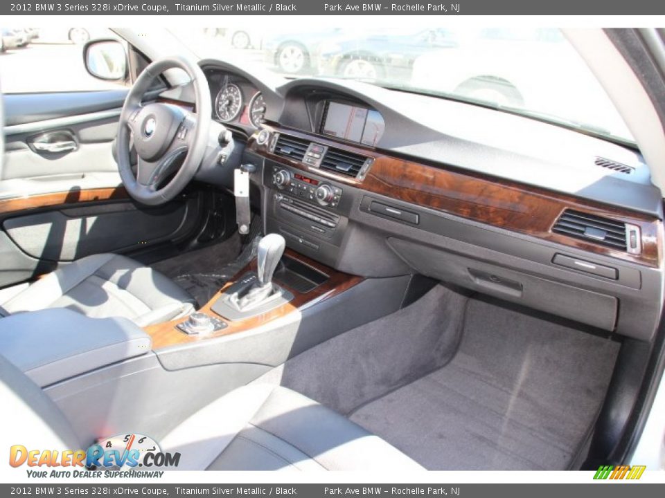 2012 BMW 3 Series 328i xDrive Coupe Titanium Silver Metallic / Black Photo #25