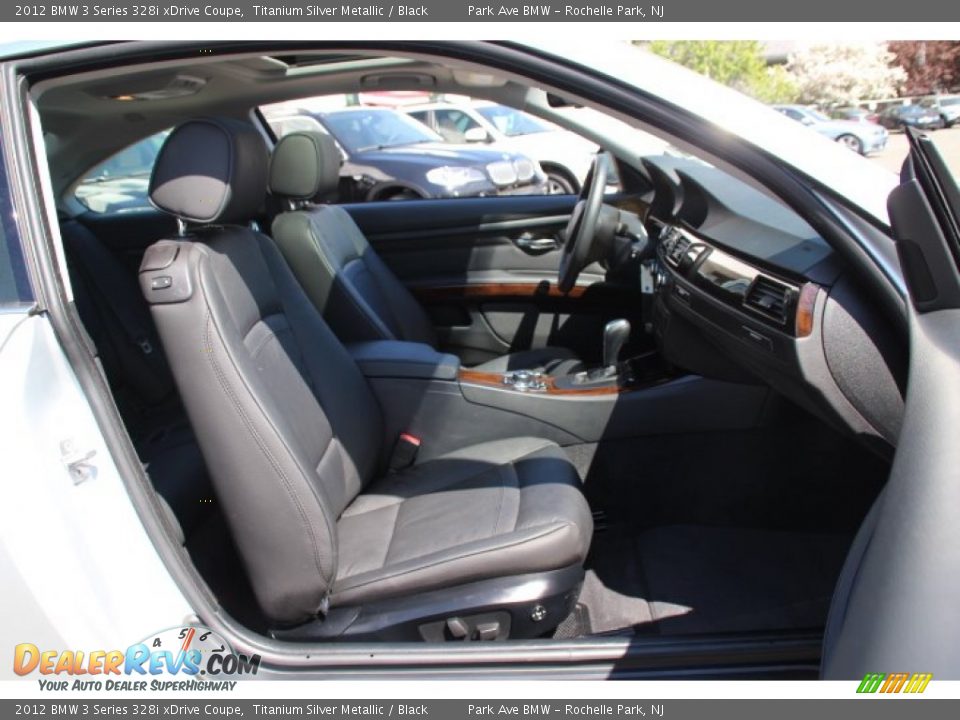 2012 BMW 3 Series 328i xDrive Coupe Titanium Silver Metallic / Black Photo #26