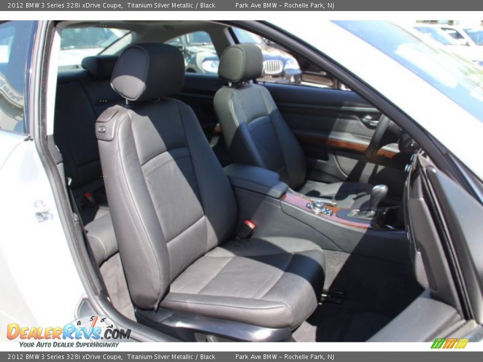 2012 BMW 3 Series 328i xDrive Coupe Titanium Silver Metallic / Black Photo #27