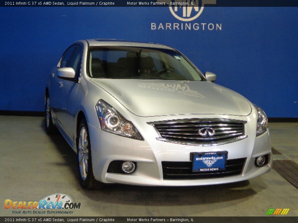 2011 Infiniti G 37 xS AWD Sedan Liquid Platinum / Graphite Photo #1
