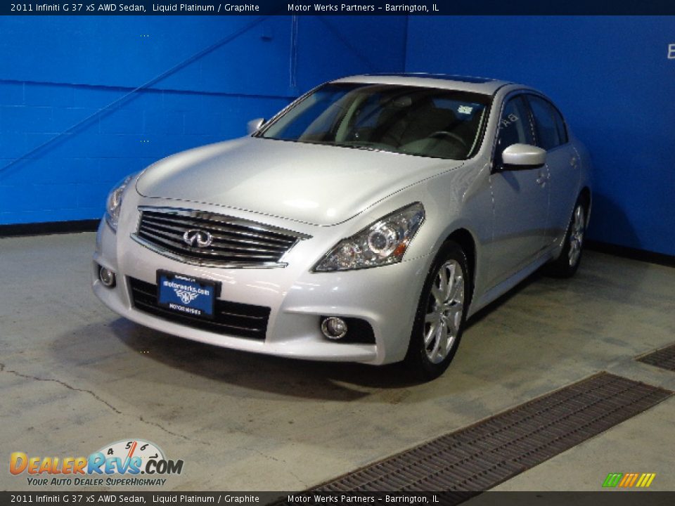 2011 Infiniti G 37 xS AWD Sedan Liquid Platinum / Graphite Photo #3