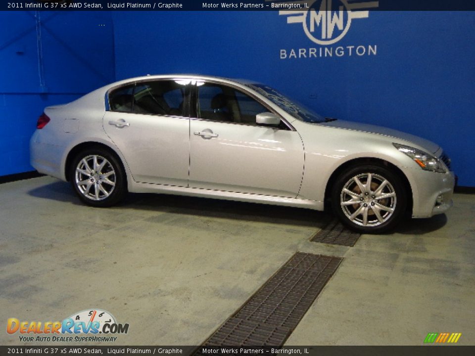 2011 Infiniti G 37 xS AWD Sedan Liquid Platinum / Graphite Photo #4