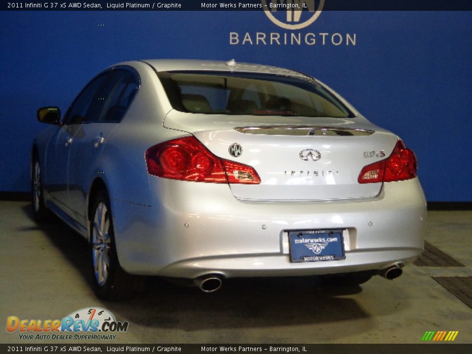 2011 Infiniti G 37 xS AWD Sedan Liquid Platinum / Graphite Photo #5