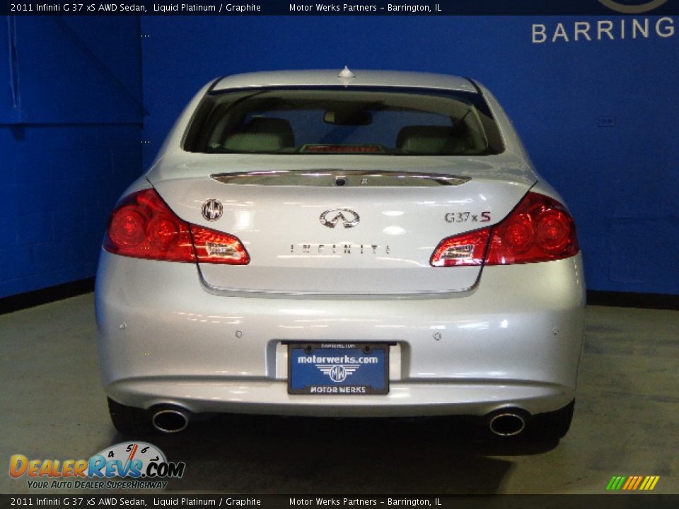 2011 Infiniti G 37 xS AWD Sedan Liquid Platinum / Graphite Photo #6