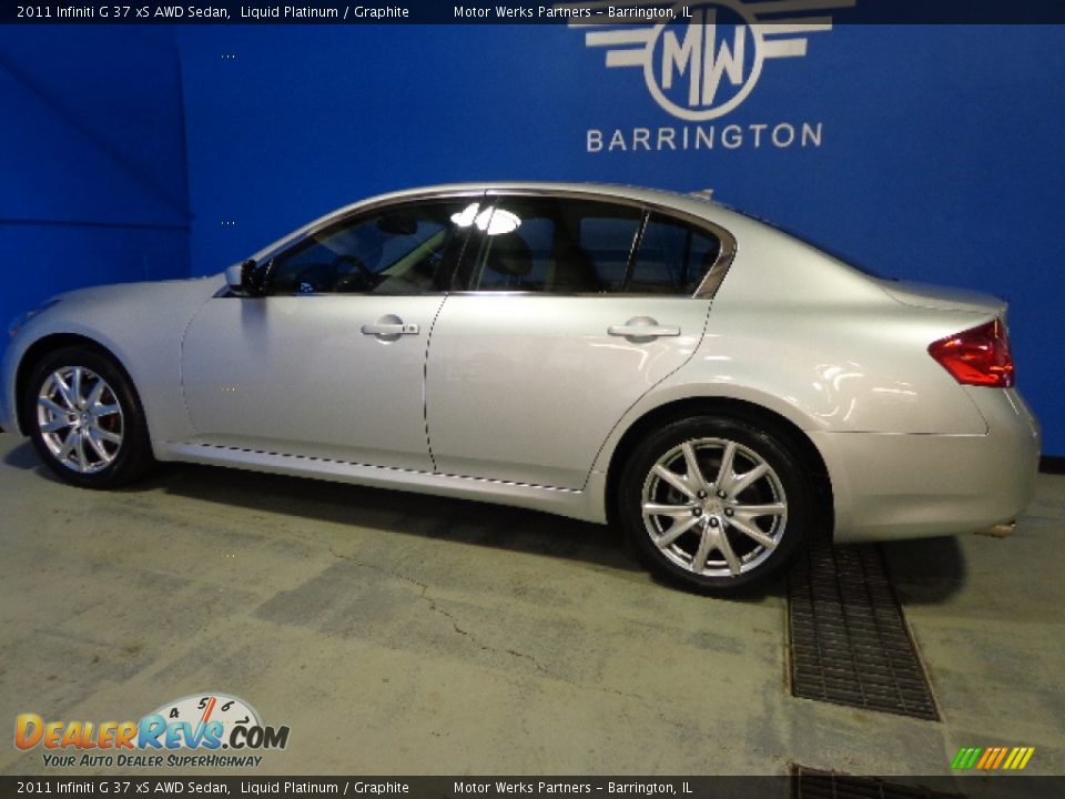 2011 Infiniti G 37 xS AWD Sedan Liquid Platinum / Graphite Photo #8