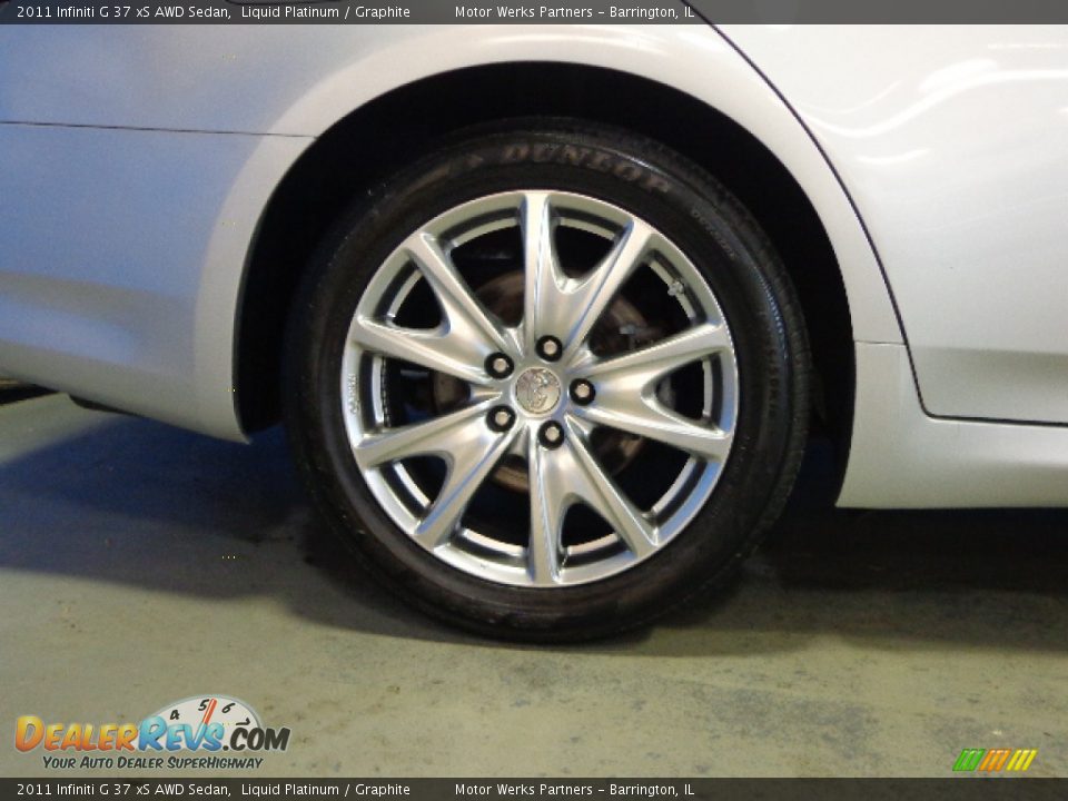 2011 Infiniti G 37 xS AWD Sedan Liquid Platinum / Graphite Photo #11