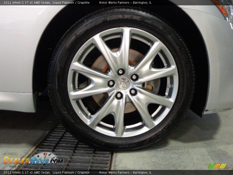 2011 Infiniti G 37 xS AWD Sedan Liquid Platinum / Graphite Photo #12