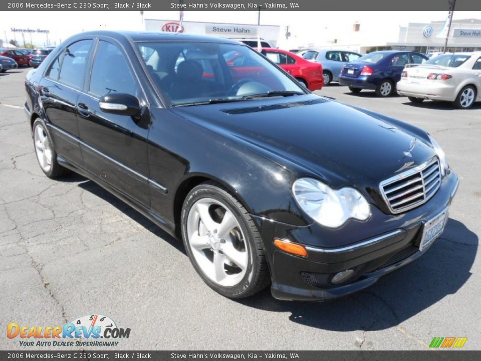 2006 Mercedes-Benz C 230 Sport Black / Black Photo #1