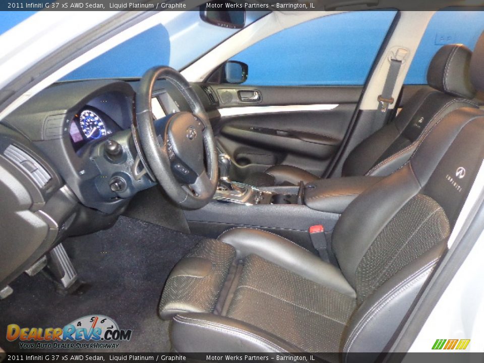 2011 Infiniti G 37 xS AWD Sedan Liquid Platinum / Graphite Photo #16