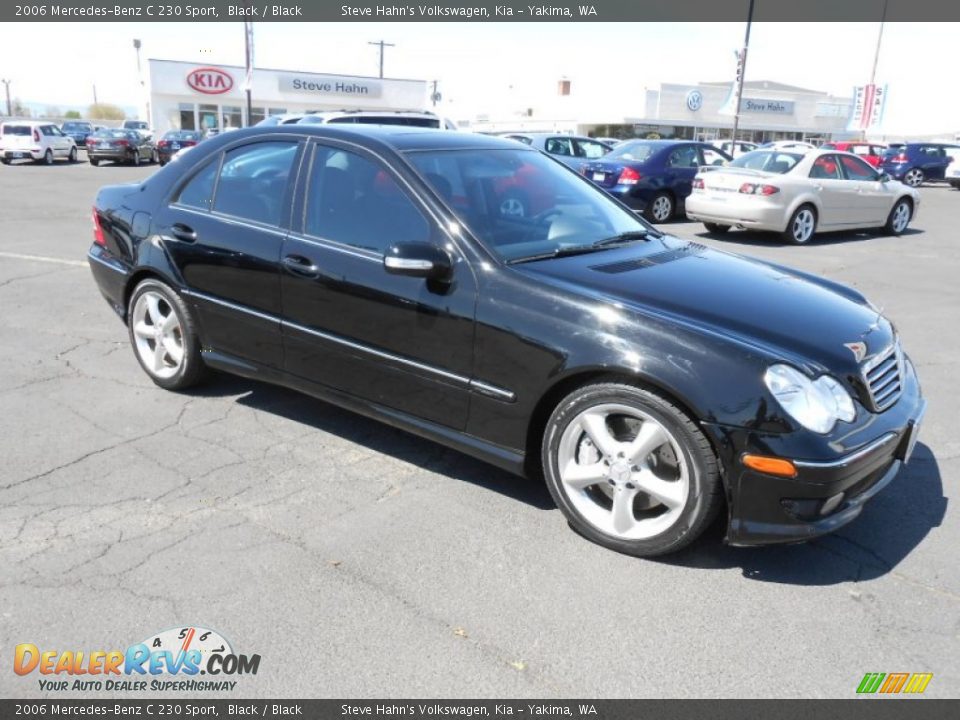 2006 Mercedes-Benz C 230 Sport Black / Black Photo #2