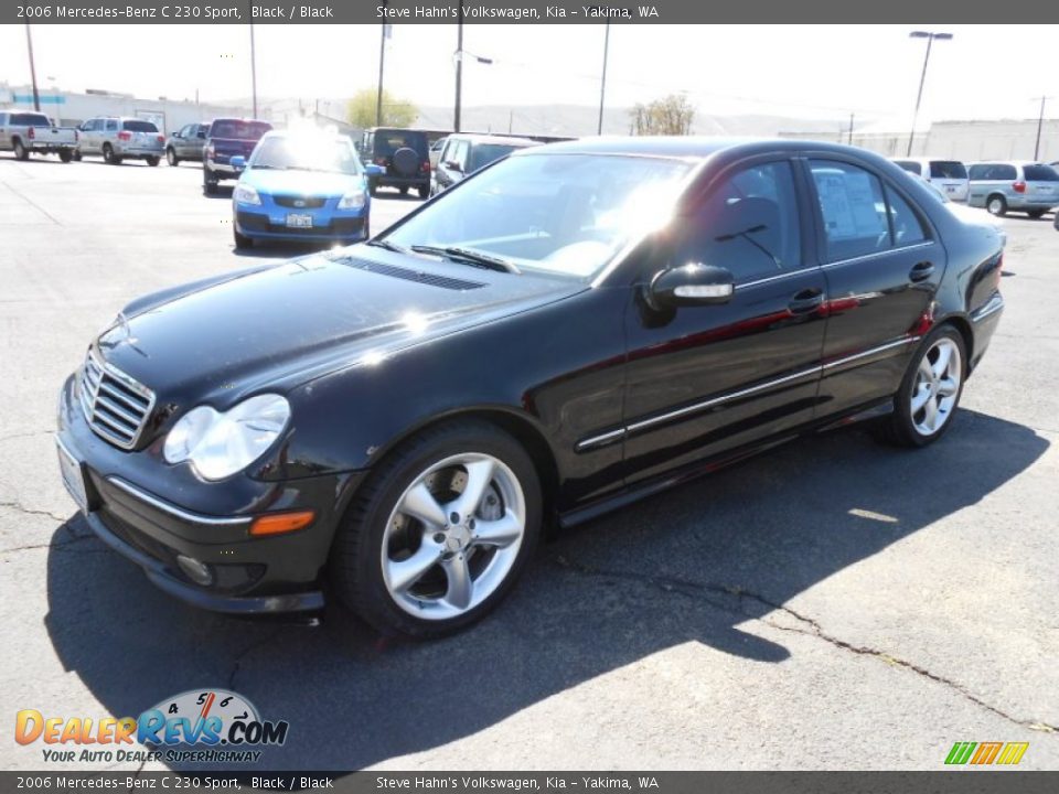 2006 Mercedes-Benz C 230 Sport Black / Black Photo #3