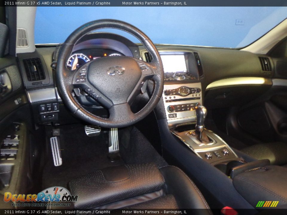 2011 Infiniti G 37 xS AWD Sedan Liquid Platinum / Graphite Photo #18