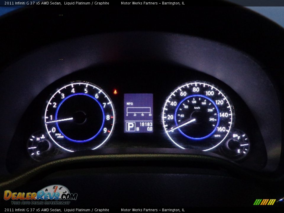 2011 Infiniti G 37 xS AWD Sedan Liquid Platinum / Graphite Photo #19