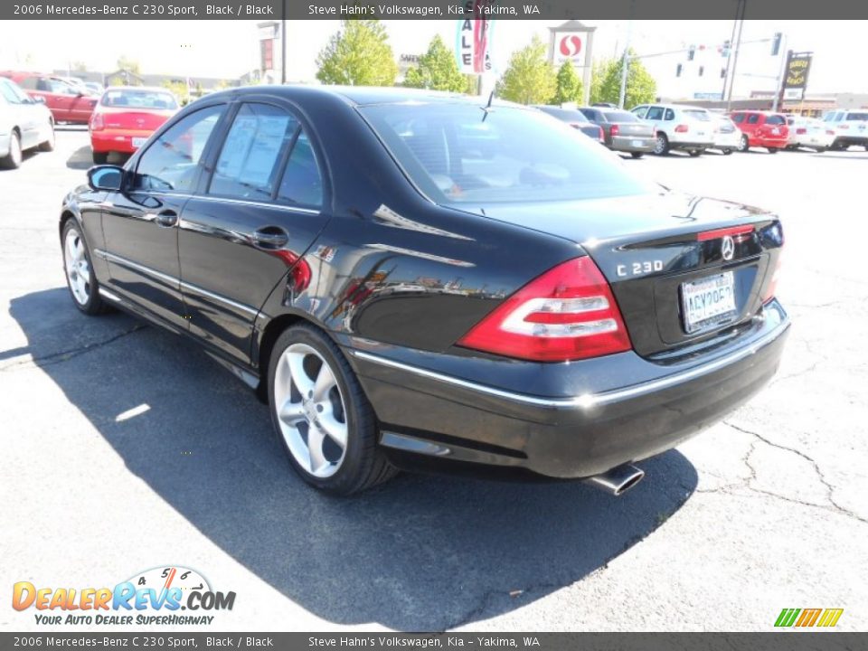 2006 Mercedes-Benz C 230 Sport Black / Black Photo #6