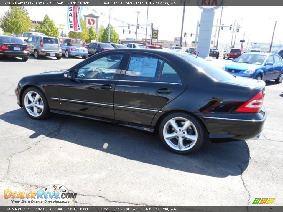 2006 Mercedes-Benz C 230 Sport Black / Black Photo #7