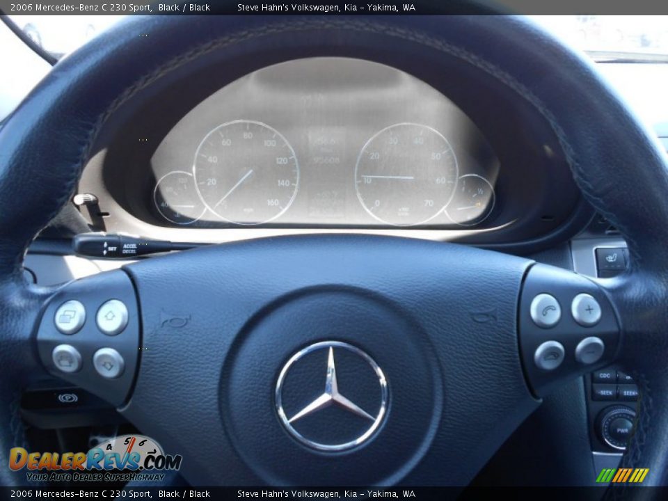 2006 Mercedes-Benz C 230 Sport Black / Black Photo #9