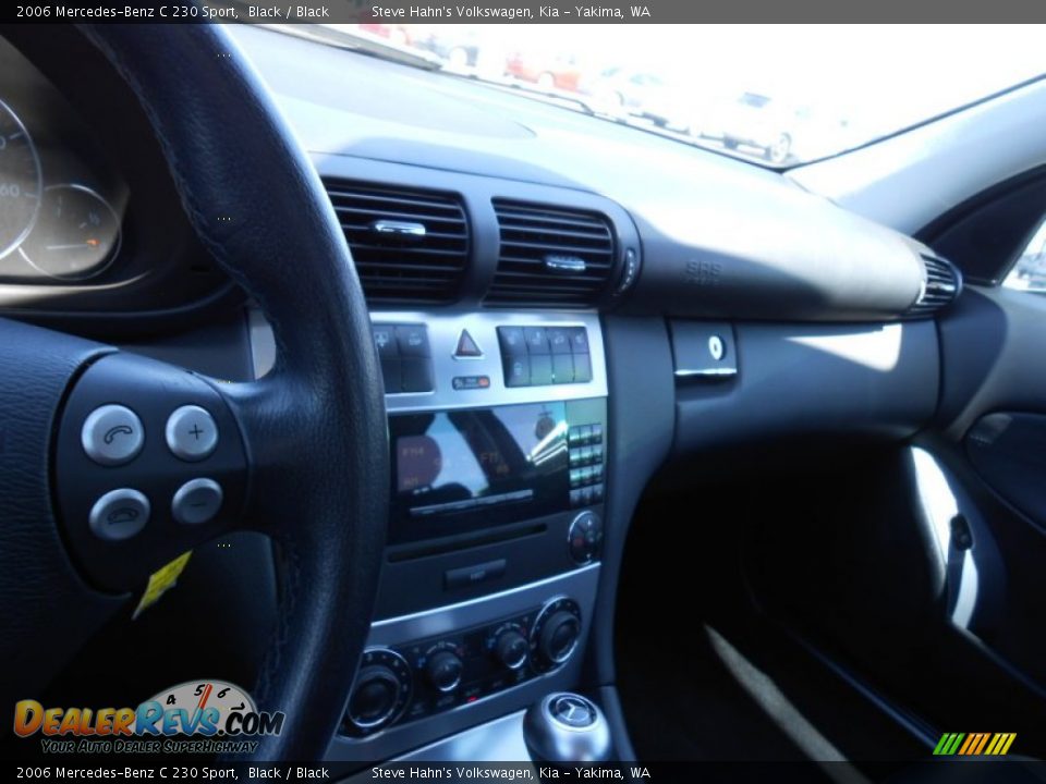 2006 Mercedes-Benz C 230 Sport Black / Black Photo #11
