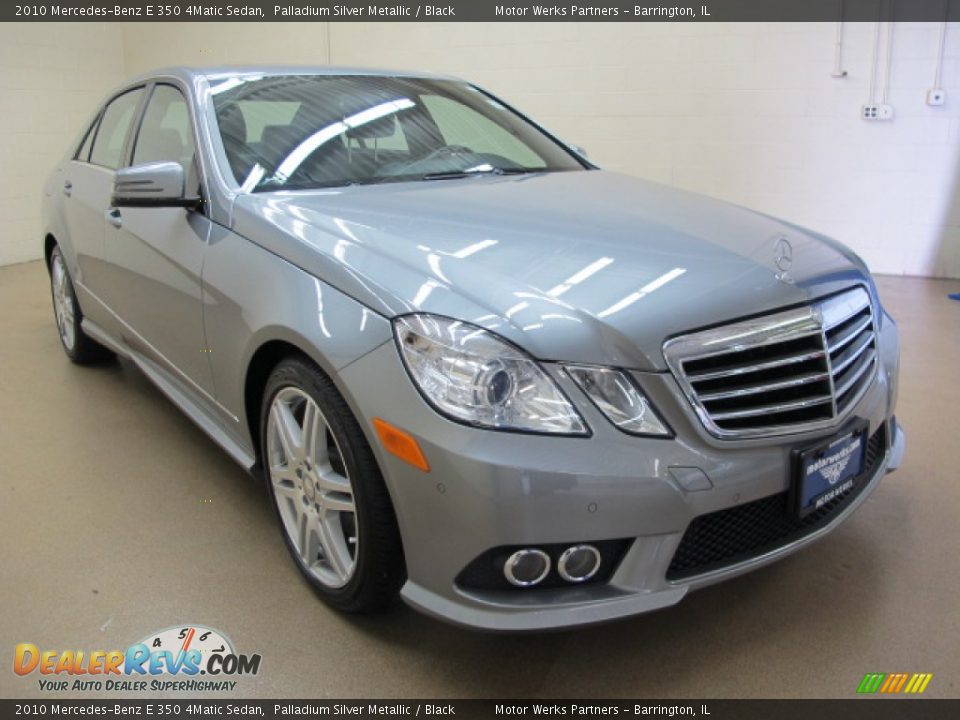 2010 Mercedes-Benz E 350 4Matic Sedan Palladium Silver Metallic / Black Photo #1