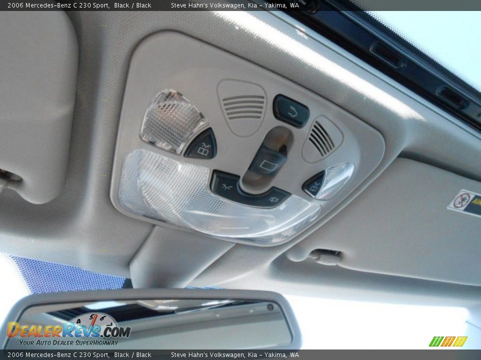 2006 Mercedes-Benz C 230 Sport Black / Black Photo #16
