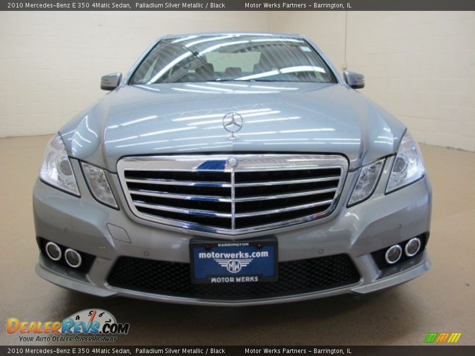 2010 Mercedes-Benz E 350 4Matic Sedan Palladium Silver Metallic / Black Photo #2