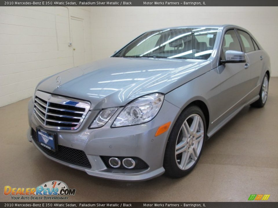 2010 Mercedes-Benz E 350 4Matic Sedan Palladium Silver Metallic / Black Photo #3