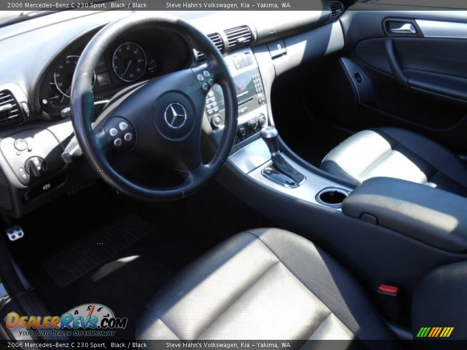 2006 Mercedes-Benz C 230 Sport Black / Black Photo #18