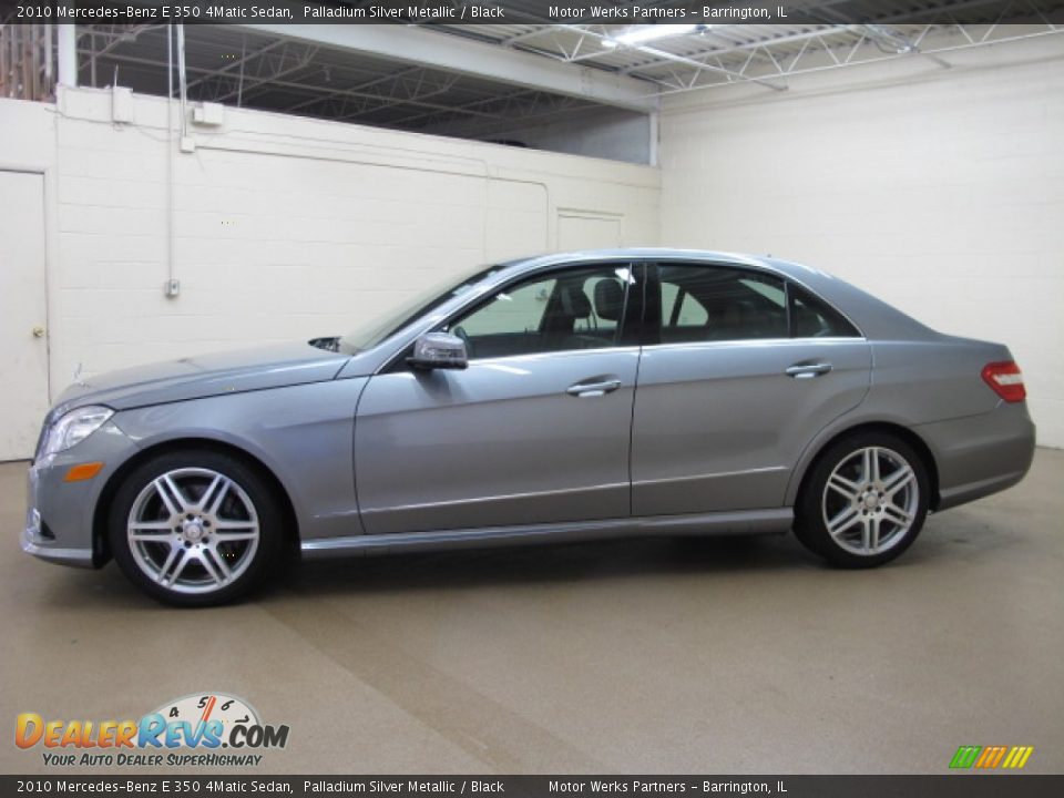 2010 Mercedes-Benz E 350 4Matic Sedan Palladium Silver Metallic / Black Photo #4