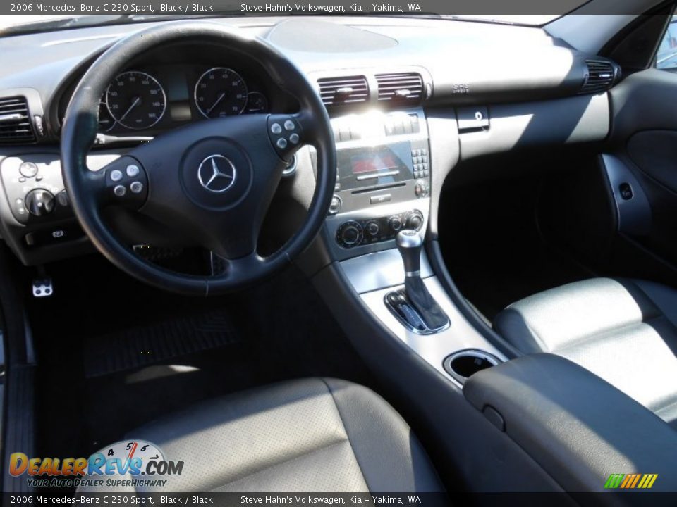 2006 Mercedes-Benz C 230 Sport Black / Black Photo #20
