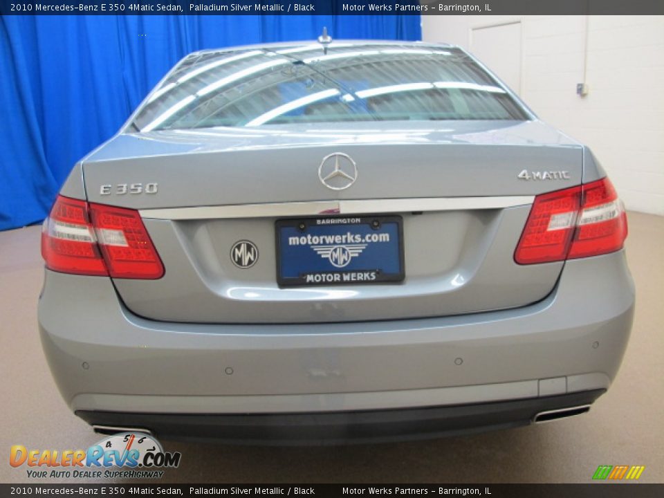 2010 Mercedes-Benz E 350 4Matic Sedan Palladium Silver Metallic / Black Photo #6